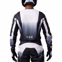 FOX 180 Lean Maglia da motocross, nero-bianco, dimensione L per uomo