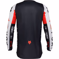 FOX 180 Race Spec Motocross Jersey, nero-bianco-rosso, dimensione M per uomo