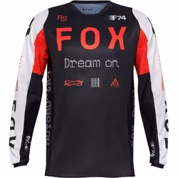 FOX 180 Race Spec Motocross Jersey, nero-bianco-rosso, dimensione XL per uomo