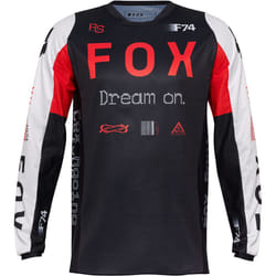 FOX 180 Race Spec Motocross Jersey, nero-bianco-rosso, dimensione XL per uomo