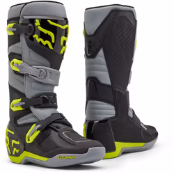 FOX Comp Stivali motocross, grigio-giallo, dimensione 46 per uomo