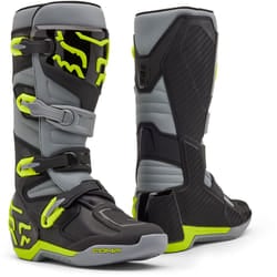 FOX Comp Stivali motocross, grigio-giallo, dimensione 50 per uomo