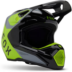 FOX V1 Lean MIPS Casco da motocross giovanile, grigio-giallo, dimensione S per uomo