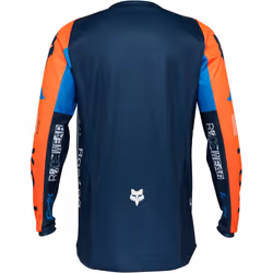 FOX 180 Race Spec Motocross Jersey, blu-arancione, dimensione M per uomo