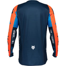 FOX 180 Race Spec Motocross Jersey, blu-arancione, dimensione M per uomo