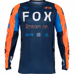 FOX 180 Race Spec Motocross Jersey, blu-arancione, dimensione 2XL per uomo