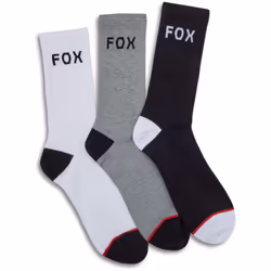 FOX Crew 3-Pack Calzini, nero-grigio-bianco, dimensione 43 44 45 46 47 per uomo