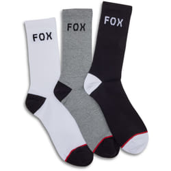 FOX Crew 3-Pack Calzini, nero-grigio-bianco, dimensione 43 44 45 46 47 per uomo