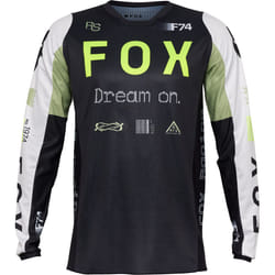 FOX 180 Race Spec Motocross Jersey, nero-bianco-verde, dimensione XL per uomo