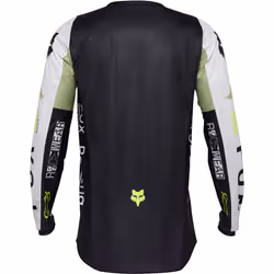 FOX 180 Race Spec Motocross Jersey, nero-bianco-verde, dimensione XL per uomo