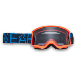 FOX Main Race Spec Mirrored Lens Occhiali da motocross, blu per uomo