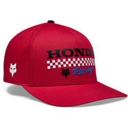 FOX Honda Flexfit Berretto, rosso, dimensione S M per uomo
