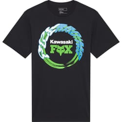 FOX Kawasaki Maglietta, nero, dimensione M per uomo