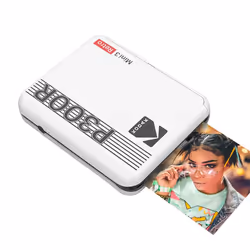 Kodak Mini 3 Square Retro weiss, Sublimazione, Stampa senza bordi, Bluetooth, Stampa diretta, Bianco
