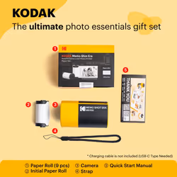 Kodak MemoShot Era MS100 68,58 x 45,72 mm Nero, Giallo - Vista aggiuntiva 8