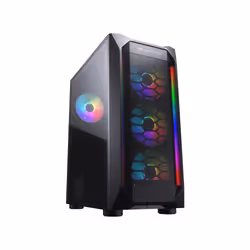 COUGAR Gaming CGR-5VM6B-MESH-G-RGB, Midi Tower, PC, Nero, ATX, micro ATX, Mini-ITX, Multi, Ventole