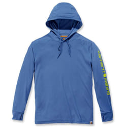 Carhartt Force Pesca Graphic Hoodie, blu, dimensione S per uomo