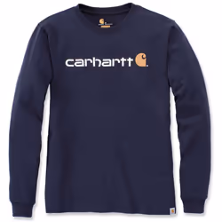Carhartt EMEA Workwear Signature Graphic Core Logo Longsleeve, blu, dimensione XL per uomo