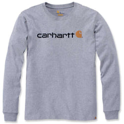 Carhartt EMEA Workwear Signature Graphic Core Logo Longsleeve, grigio, dimensione L per uomo