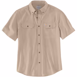 Carhartt Loose Fit Midweight Chambray Camicia a maniche corte, beige, dimensione L per uomo