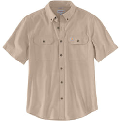 Carhartt Loose Fit Midweight Chambray Camicia a maniche corte, beige, dimensione L per uomo