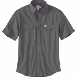 Carhartt Loose Fit Midweight Chambray Camicia a maniche corte, nero-grigio, dimensione 2XL per uomo