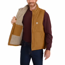 Carhartt Duck Mock Neck veste, marrone, dimensione L per uomo - Vista aggiuntiva 4