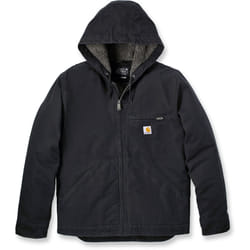 Carhartt Relaxed Fit Washed Duck Sherpa Lined Giacca, nero, dimensione M per uomo