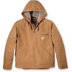 Carhartt Relaxed Fit Washed Duck Sherpa Lined Giacca, marrone, dimensione XL per uomo
