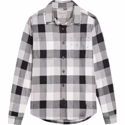 Carhartt Hamilton Camicia di flanella da donna, nero-grigio-bianco, dimensione S per donne