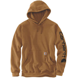 Carhartt Midweight Sleeve Logo Felpa, marrone, dimensione 2XL per uomo