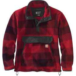Carhartt Relaxed Fit Fleece pullover, rosso, dimensione M per uomo