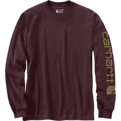 Carhartt Logo Longsleeve, porpora, dimensione S per uomo