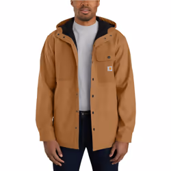 Carhartt Wind and Rain Bonded giacca, marrone, dimensione S per uomo