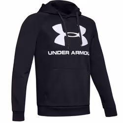 Under Armour UA Rival Fleece Logo, Adulto, Maschio, Felpa con cappuccio, Nero, Manica lunga, Immagine