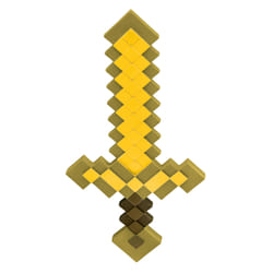Disguise Minecraft Gold Sword Fancy Dress Accessory Armatura e armi per costumi Bambino Qualsiasi tipo