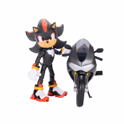 JAKKS Pacific Sonic The Hedgehog 3 Shadow & Motorcycle - Vista aggiuntiva 7