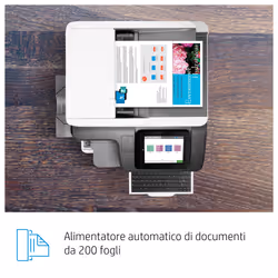 HP Color LaserJet Enterprise Flow Stampante multifunzione M776zs, Stampa, copia, scansione e fax, Stampa fronte/retro; Scansione verso e-mail - Vista aggiuntiva 7