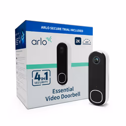 Arlo Essential Videocitofono 2K, Bianco, 3,048 m, Parete, 2-vie, 1944 x 1944 Pixel, 180°
