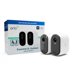 Arlo Essential Telecamera di sorveglianza per esterni 2K XL, pacco da 2