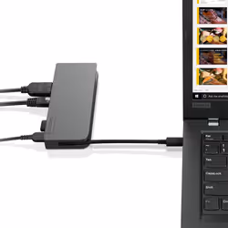 Lenovo 4X90S92381 replicatore di porte e docking station per laptop Cablato USB 3.2 Gen 1 (3.1 Gen 1) Type-C Grigio - Vista aggiuntiva 4