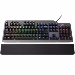 Lenovo Legion K500, Cablato, USB, Interruttore a chiave meccanica, QWERTY, LED RGB, Nero, Grigio