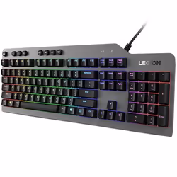 Lenovo Legion K500 tastiera Gaming USB QWERTY Inglese US Nero, Grigio