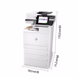 HP Color LaserJet Enterprise Flow Stampante multifunzione M776z, Stampa, copia, scansione e fax, Stampa da porta USB frontale - Vista aggiuntiva 8