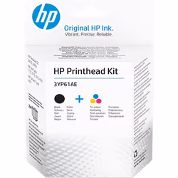 HP Kit testine di stampa originali GT 3YP61AE, nero/tricromia, Nero, Ciano, Magenta, Giallo, 2 pz