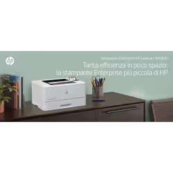HP LaserJet Enterprise Stampante Enterprise LaserJet M406dn, Bianco e nero, Stampante per Aziendale, Stampa, Compatta; Avanzate funzionalità di sicurezza; Stampa fronte/retro; Efficienza energetica; Stampa da porta USB frontale - Vista aggiuntiva 8