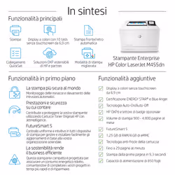 HP Color LaserJet Enterprise Stampante Enterprise Color LaserJet M455dn - Vista aggiuntiva 4