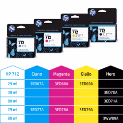 HP Cartuccia di inchiostro ciano originale DesignJet 712 da 29 ml - Vista aggiuntiva 4