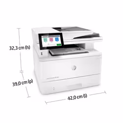 HP LaserJet Enterprise M430f Multifunction Bianco e nero Stampante, Solo Ethernet; Fotocopiatrice, scanner - Vista aggiuntiva 8