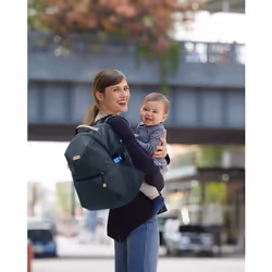 Skip Hop Go Envi Eco-Friendly Diaper Backpack zaino Blu, Grigio Poliestere